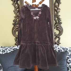 2/$20 Gymboree girls hooded floral dress.  Size 8.